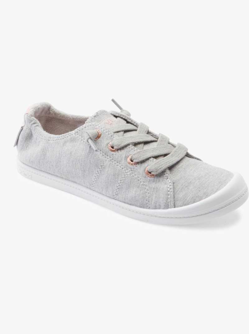 Heather Grey/White Roxy Bayshore Shoes | WYVICZ986