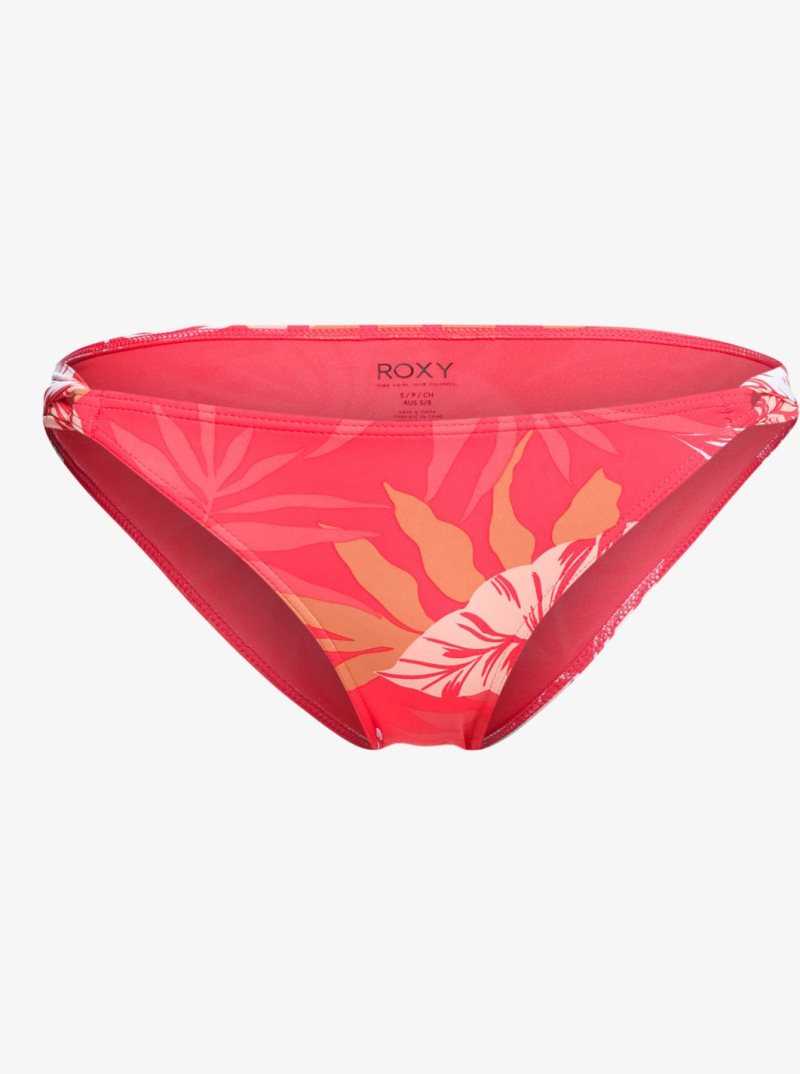 Hibiscus Seaside Tropics V1 S Roxy Seaside Tropics Mid-Waist Bikini Bottoms | LJPUVW370