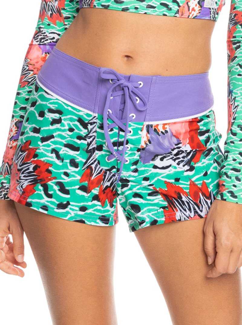 Holy Green Melie Roxy Stella Jean 2' Boardshorts | QPJFIY096