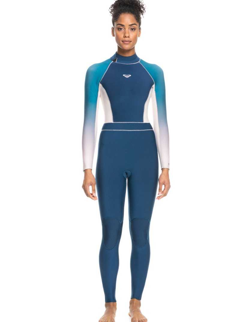 Iodine Blue Roxy 3/2mm Rise Back Zip Wetsuit | AFUGZO168