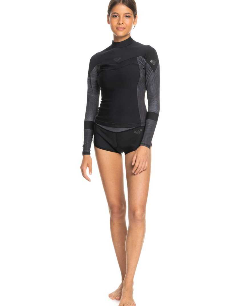 Jet/Black Roxy 1mm Syncro Surf Shorts | YVCTOU375