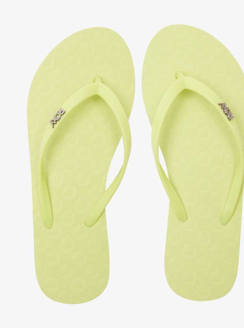 Lime Roxy Viva Hi Sandals | JFEAYI654