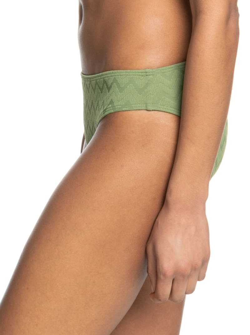 Loden Green Roxy Current Coolness Hipster Bikini Bottoms | TVBIJX890