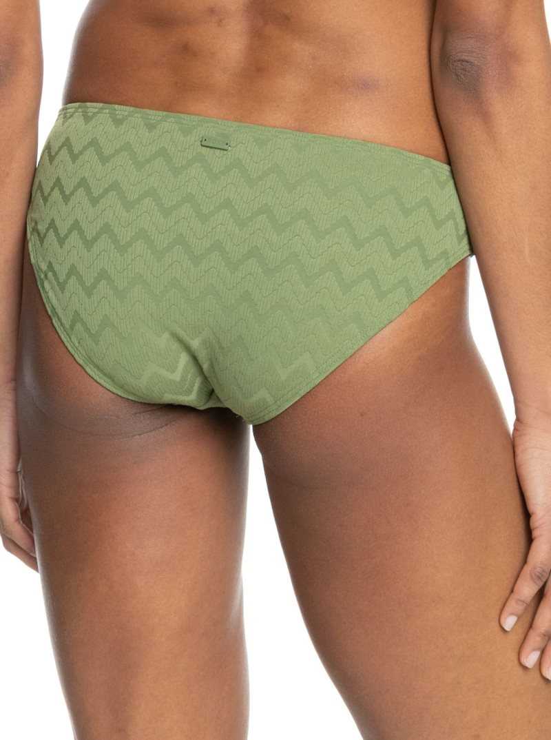 Loden Green Roxy Current Coolness Hipster Bikini Bottoms | TVBIJX890