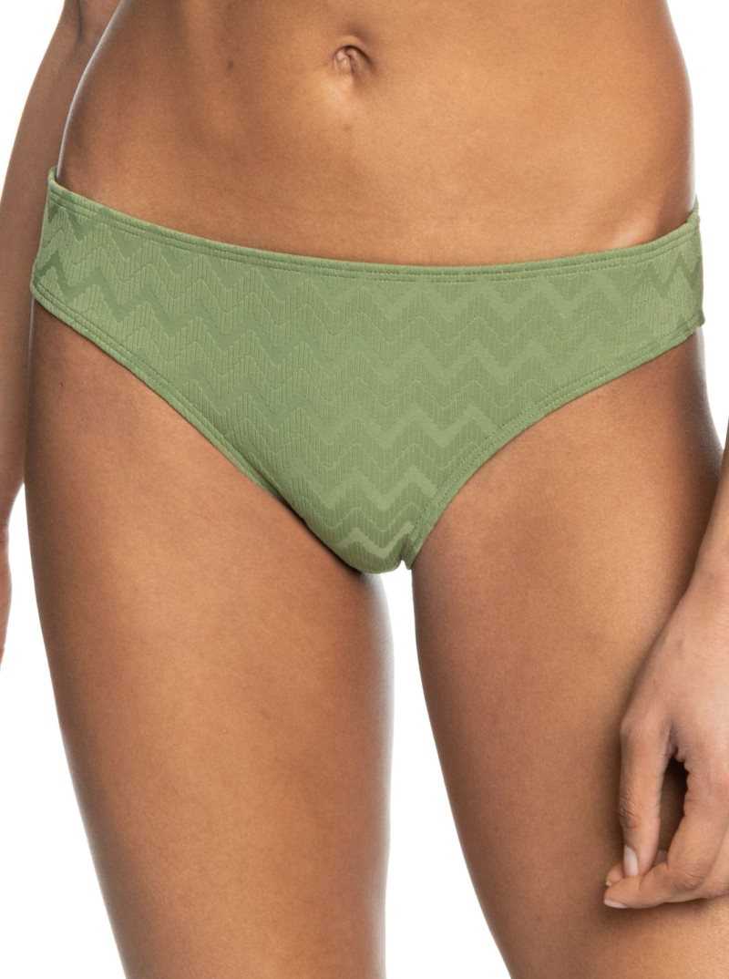 Loden Green Roxy Current Coolness Hipster Bikini Bottoms | TVBIJX890