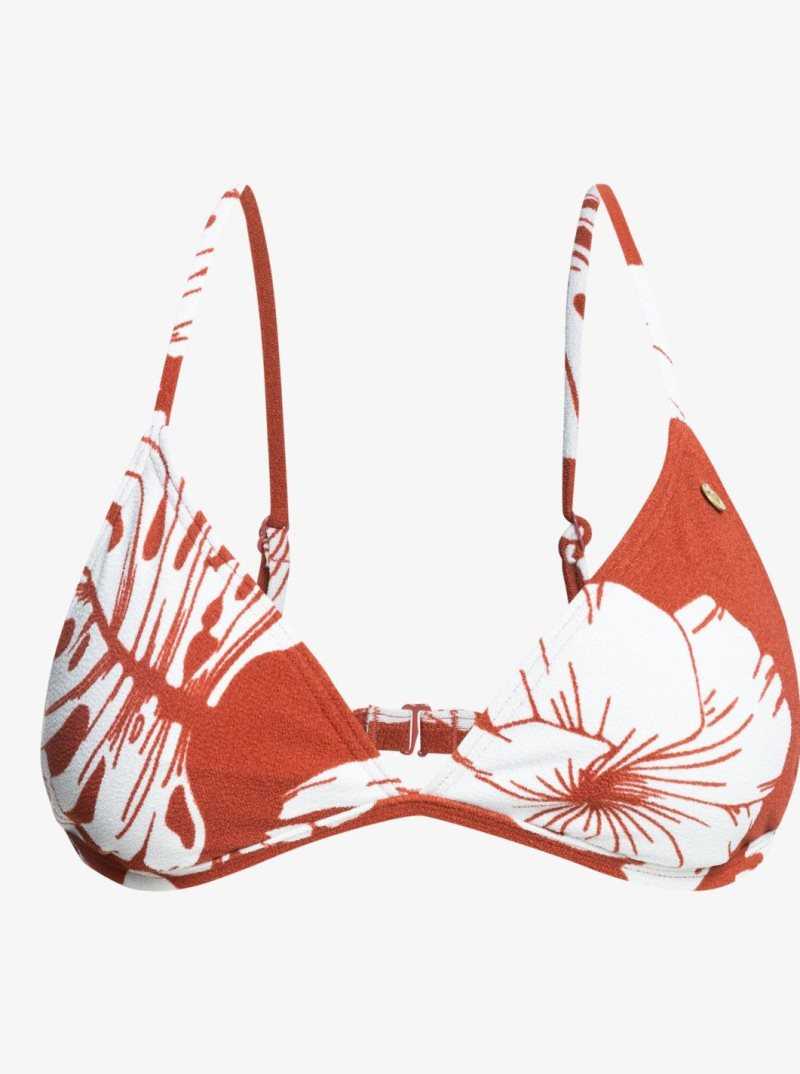 Marsala Isha S Roxy Garden Trip Fixed Tri Bikini Top | MAQFZK192