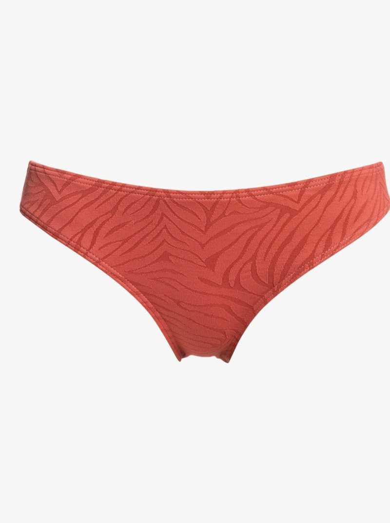 Marsala Roxy Wild Babe Full Bikini Bottoms | ZDUYGV426