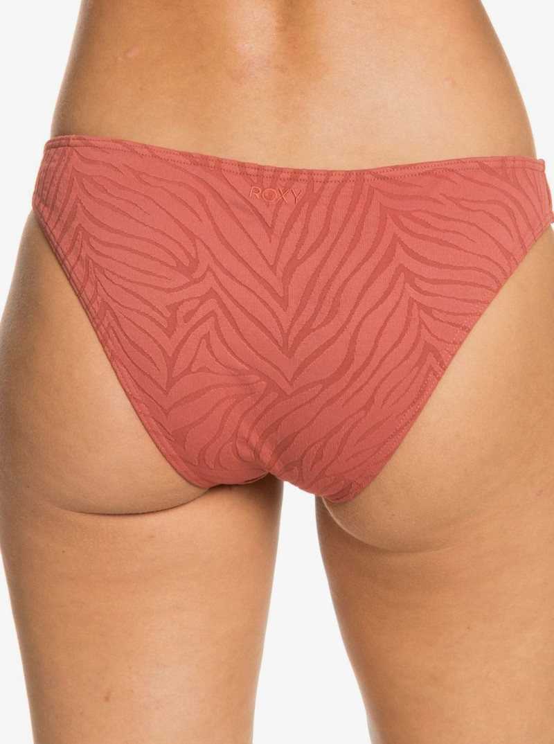 Marsala Roxy Wild Babe Regular Bikini Bottoms | KCZRMX359