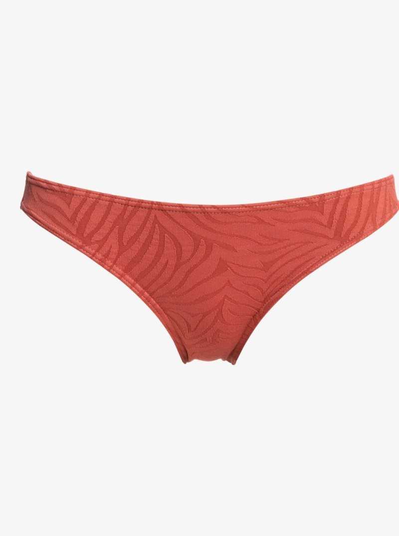 Marsala Roxy Wild Babe Regular Bikini Bottoms | KCZRMX359