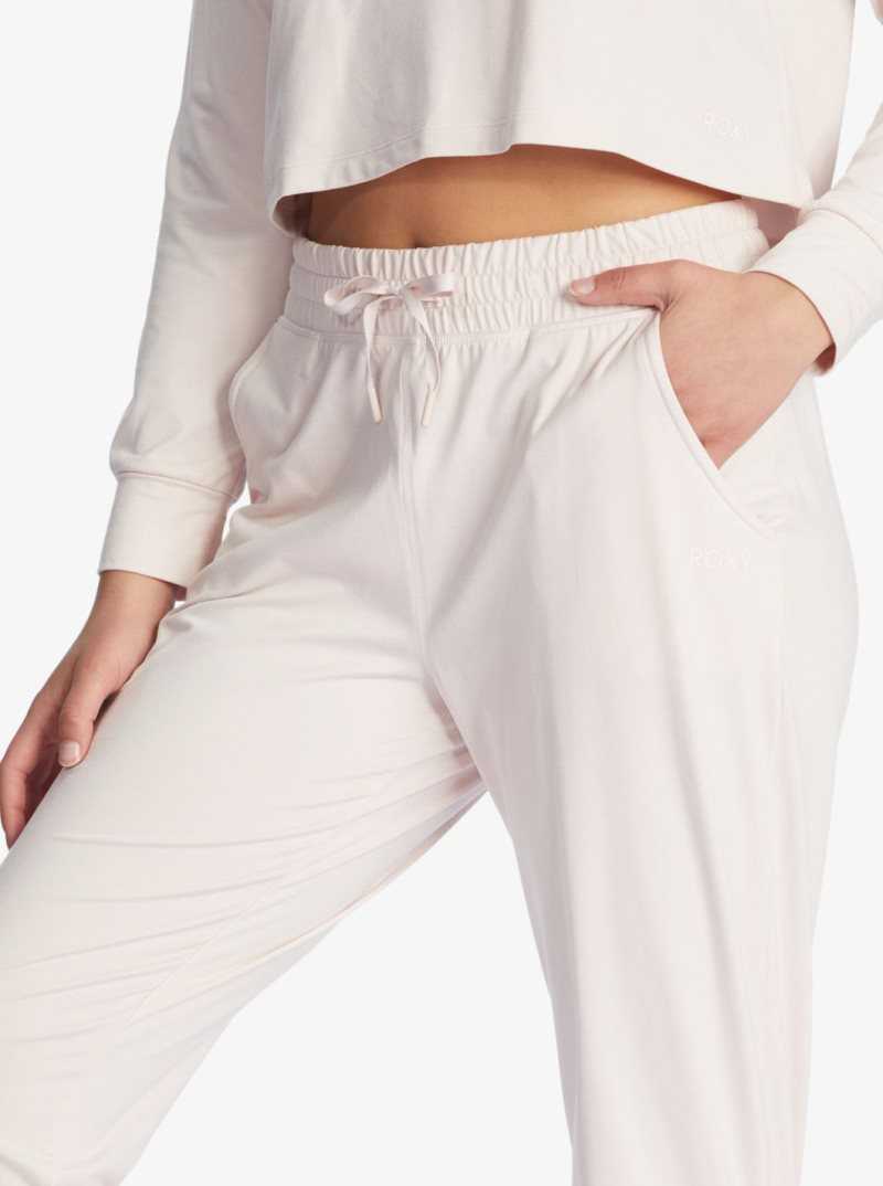 Mauve Chalk Heather Roxy Sun Might Shine Workout Pants | HMCJIA574