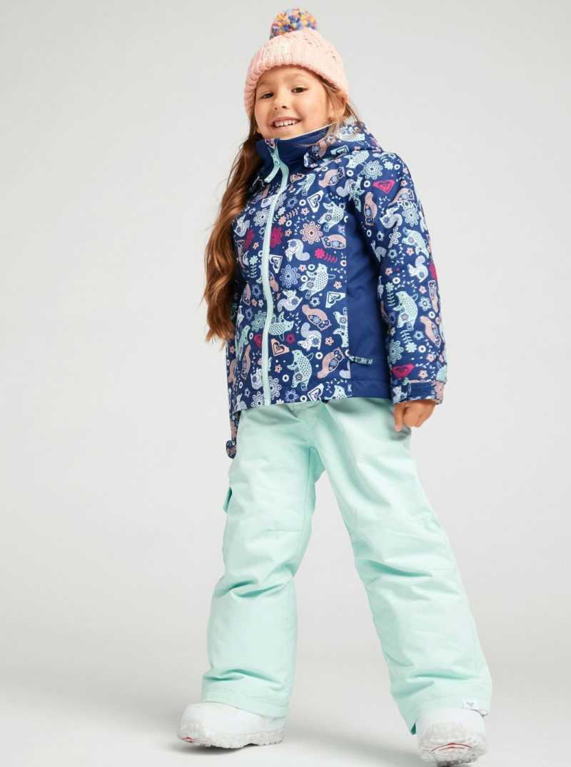 Medieval Blue Neo Roxy 2-7 Snowy Tale Insulated Snow Jacket | SFDATC128