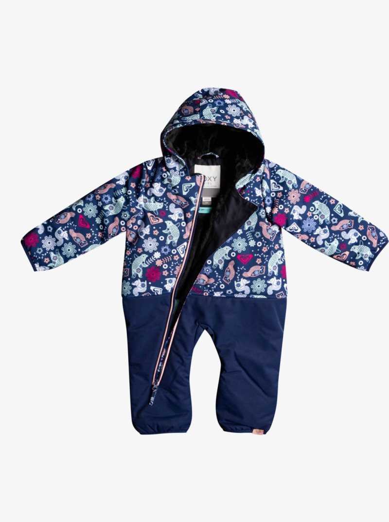 Medieval Blue Neo Roxy Rose Insulated Snow Suit Baby | UFLTBY943