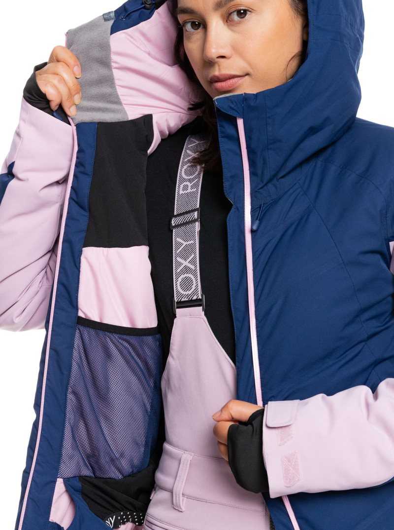 Medieval Blue Roxy Dusk Insulated Snow Jacket | BTRFIL073