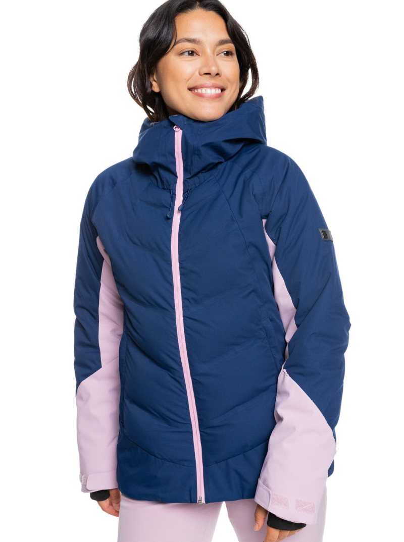 Medieval Blue Roxy Dusk Insulated Snow Jacket | BTRFIL073