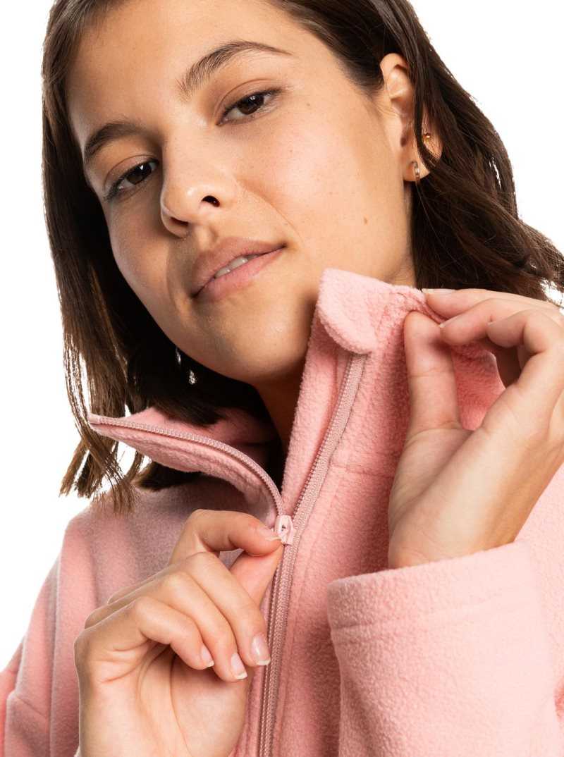 Mellow Rose Roxy Feel It Too Half-Zip Technical Fleece Pullover | YZULHA617