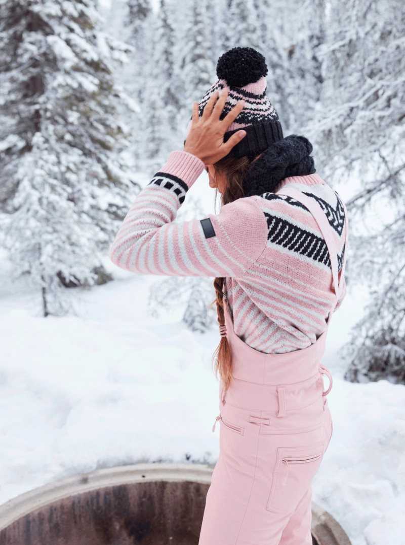 Mellow Rose Roxy Summit Snow Bib Pants | PXBRGW103