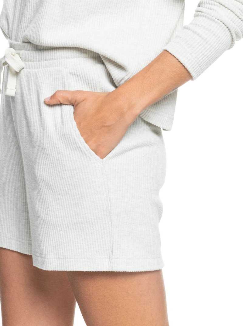 Metro Heather Roxy Sunday Morning Rib Shorts | HZVQWG861