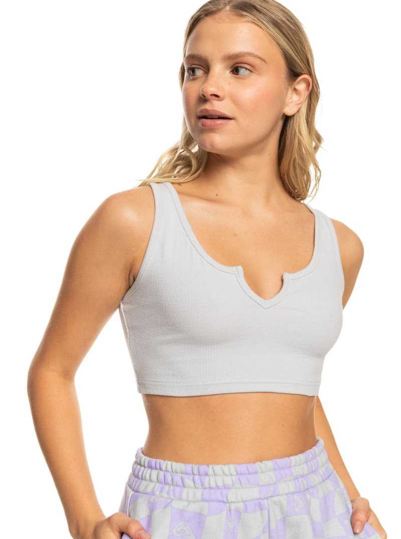 Micro Chip Roxy Kelia Rib Tank Crop Top | KECIND786