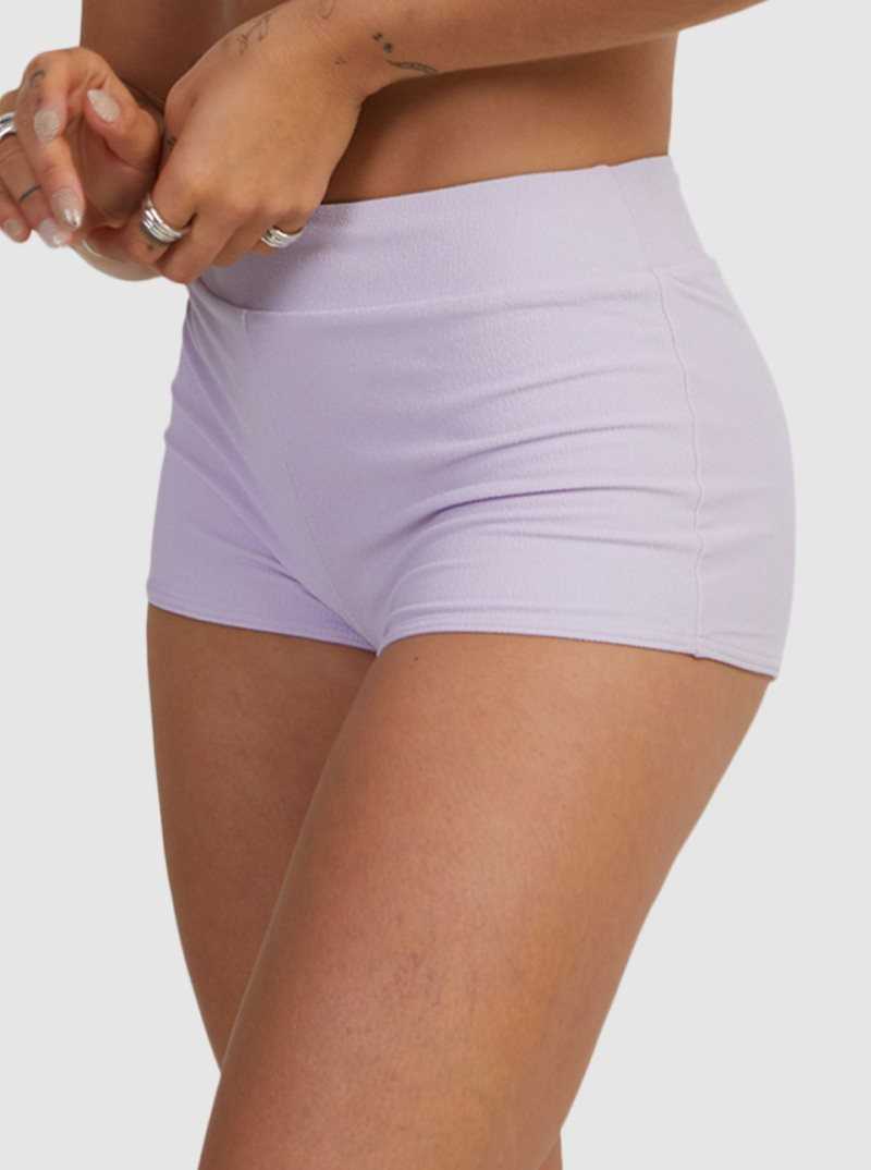 Mimis Lilac Roxy Mimi High Waist Shorty Bikini Bottoms | QGYUCS794