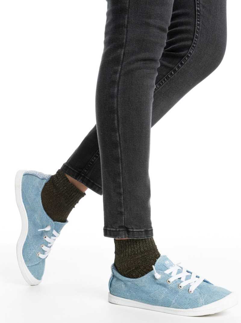 Misty Blue Roxy Bayshore Shoes | EVGLHX371