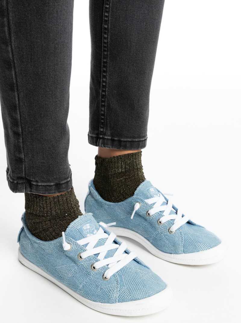 Misty Blue Roxy Bayshore Shoes | EVGLHX371