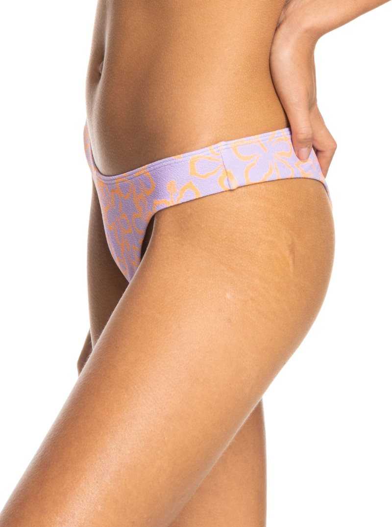 Mock Orange Hawaiianheat Roxy Hawaiian Heat High Leg Cheeky Bikini Bottoms | CRKASD915