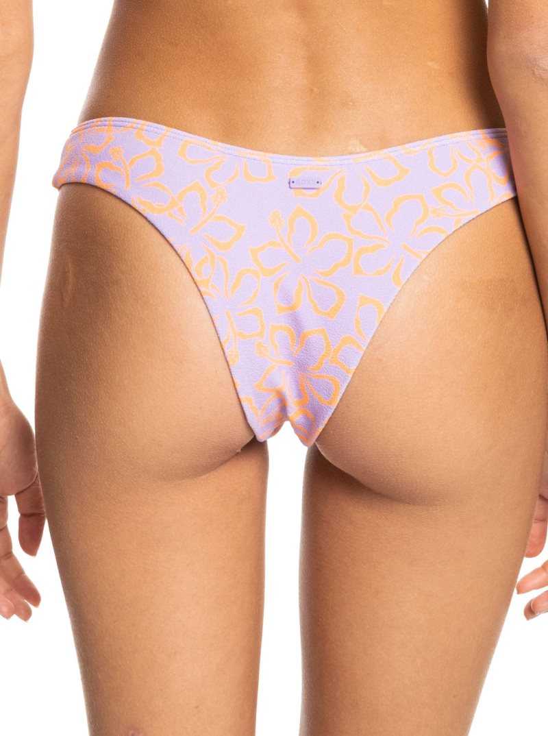 Mock Orange Hawaiianheat Roxy Hawaiian Heat High Leg Cheeky Bikini Bottoms | CRKASD915