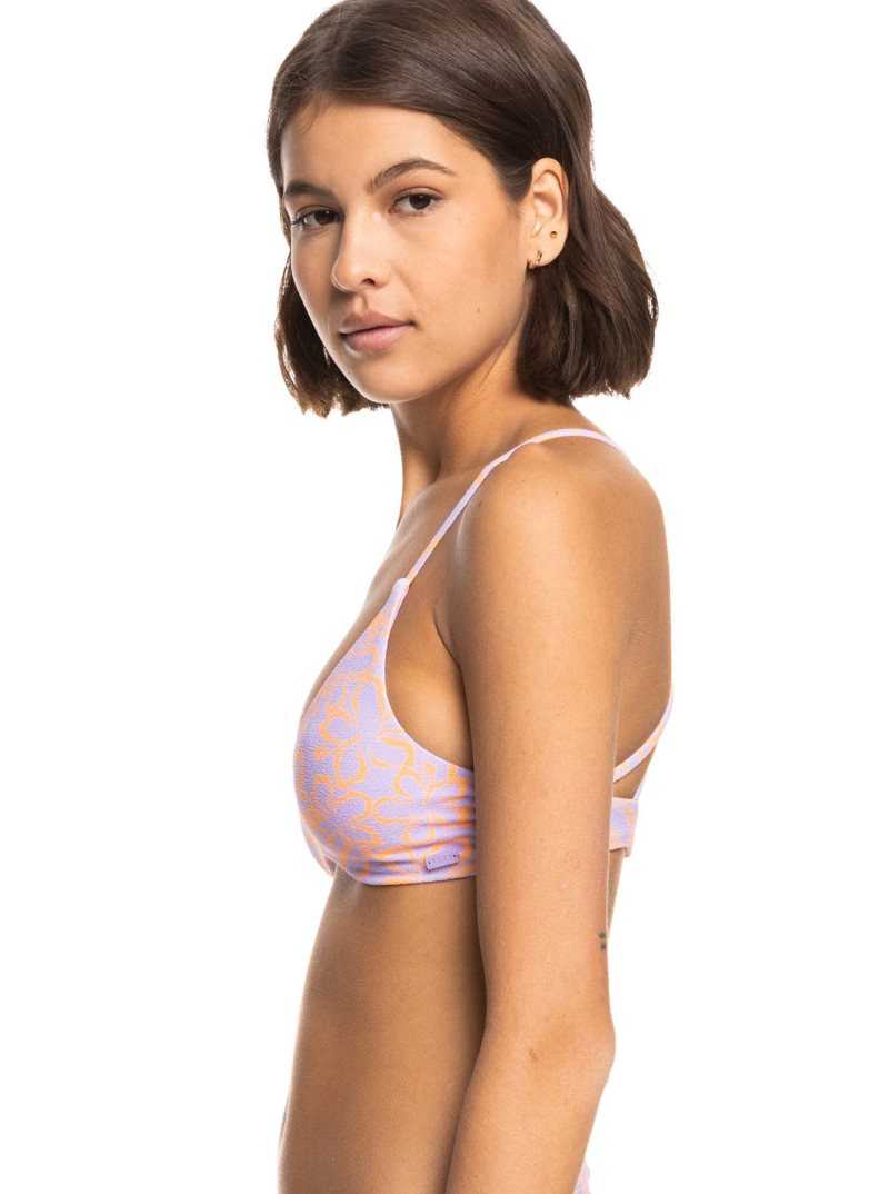 Mock Orange Hawaiianheat Roxy Hawaiian Heat Triangle Bikini Top | RZQHOW967