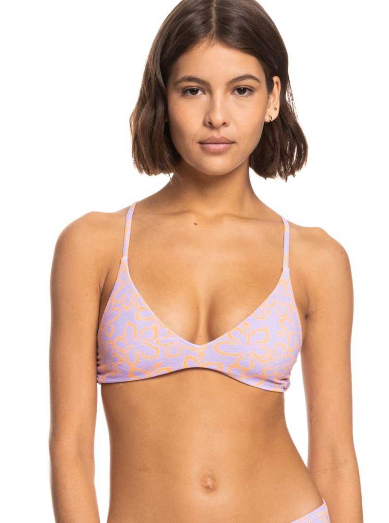 Mock Orange Hawaiianheat Roxy Hawaiian Heat Triangle Bikini Top | RZQHOW967