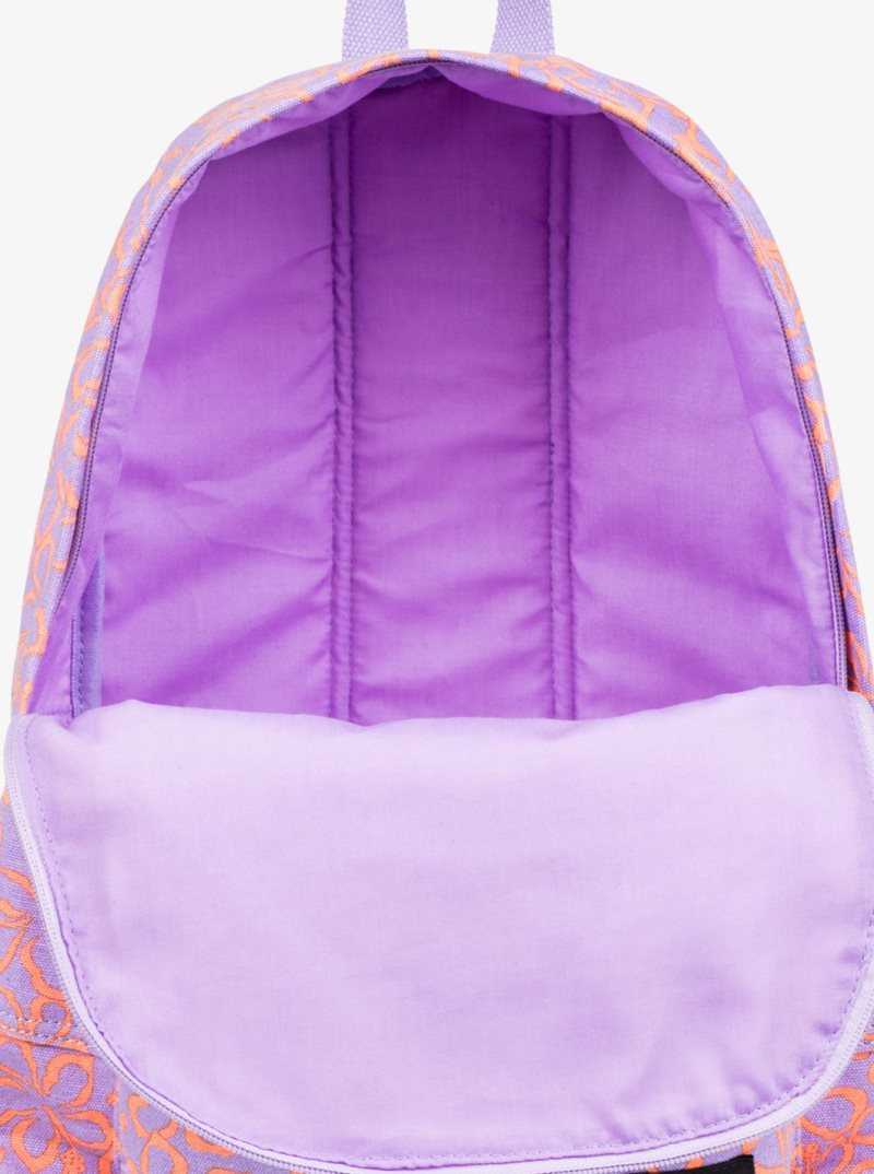 Mock Orange Hawaiianheat Roxy Sugar Baby Canvas Medium Backpack | ZRTPEJ371