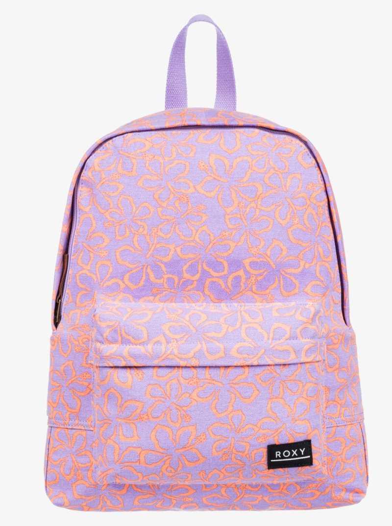 Mock Orange Hawaiianheat Roxy Sugar Baby Canvas Medium Backpack | ZRTPEJ371