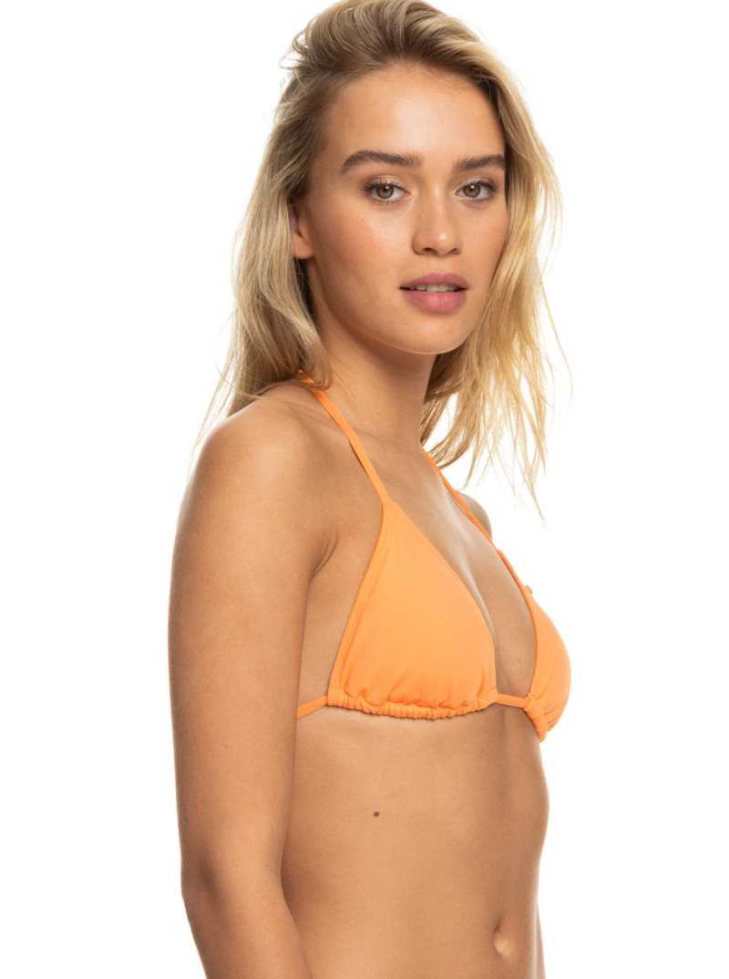 Mock Orange Roxy Beach Classics Tiki Triangle Bikini Top | LZOMUG729