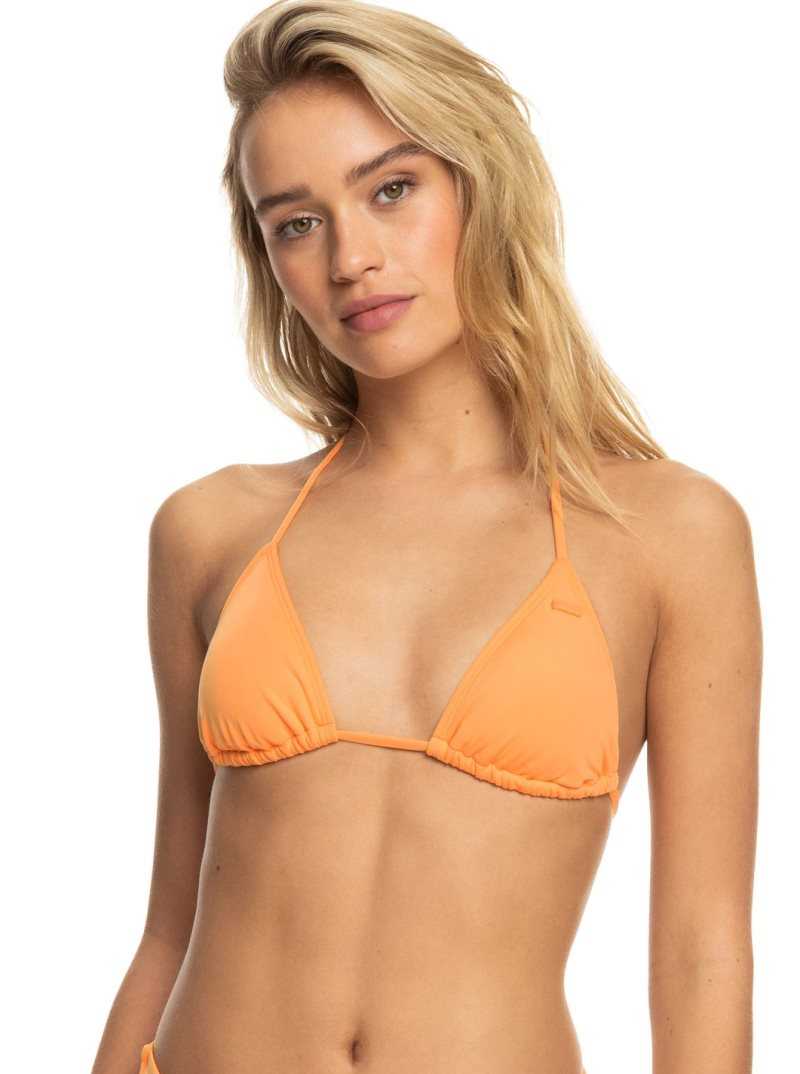 Mock Orange Roxy Beach Classics Tiki Triangle Bikini Top | LZOMUG729