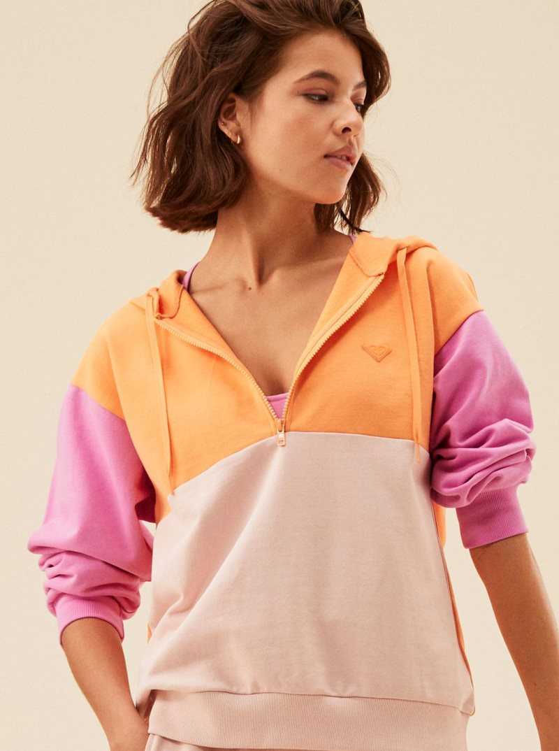 Mock Orange Roxy Essential Energy Hoodie | AUNEMB692