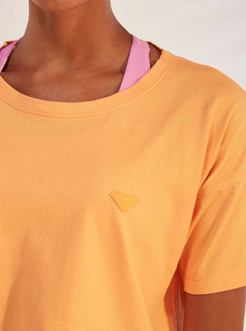 Mock Orange Roxy Essential Sports T-Shirt | BAVYTE475