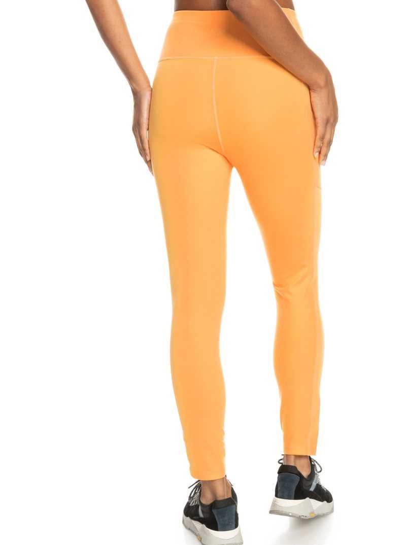 Mock Orange Roxy Heart Into It Technical Leggings | ZJXSOF479