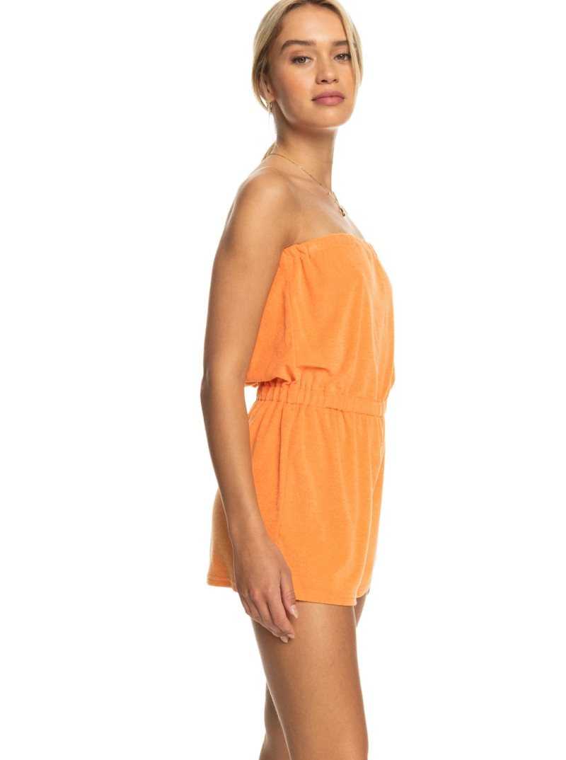 Mock Orange Roxy Special Feeling Romper | TQVNCJ346