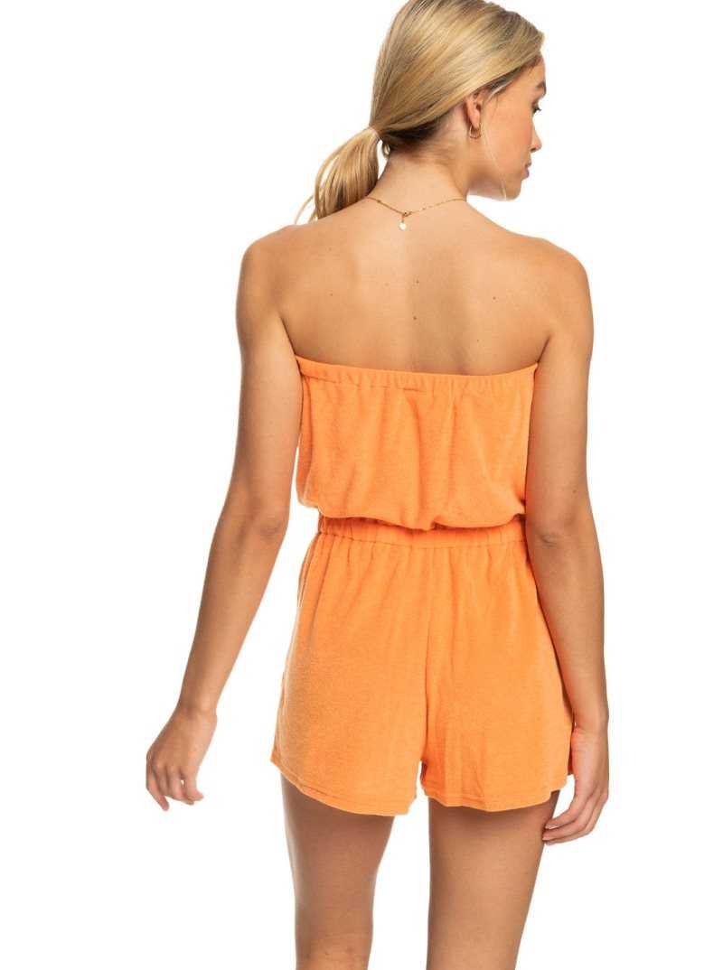 Mock Orange Roxy Special Feeling Romper | TQVNCJ346