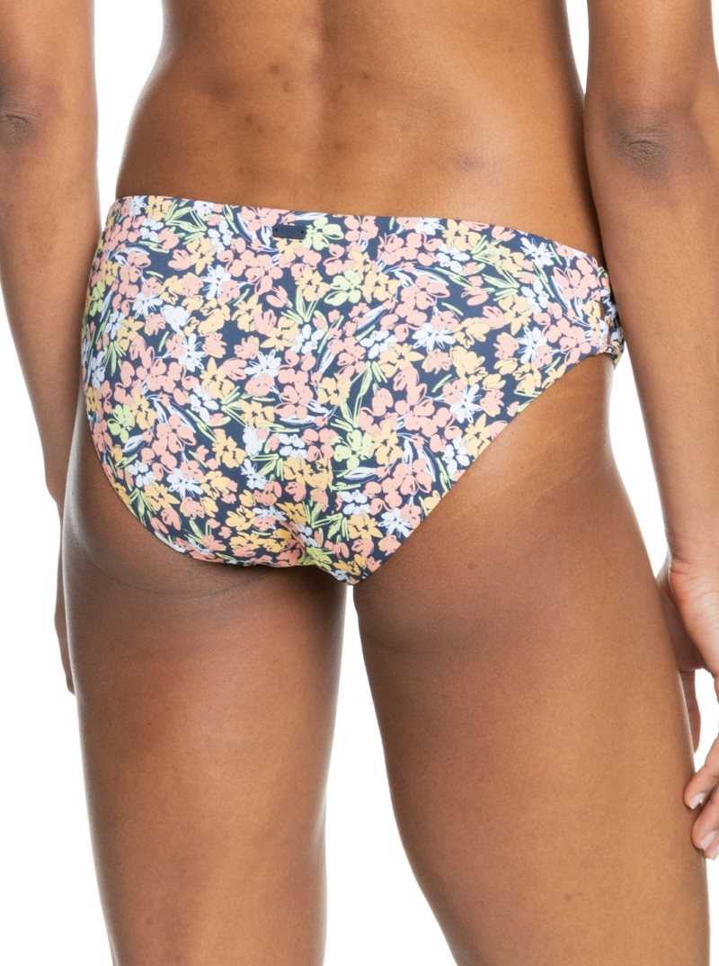 Mood Indigo Ditsy Love Roxy Beach Classics Strap Hipster Bikini Bottoms | LWZUDS946