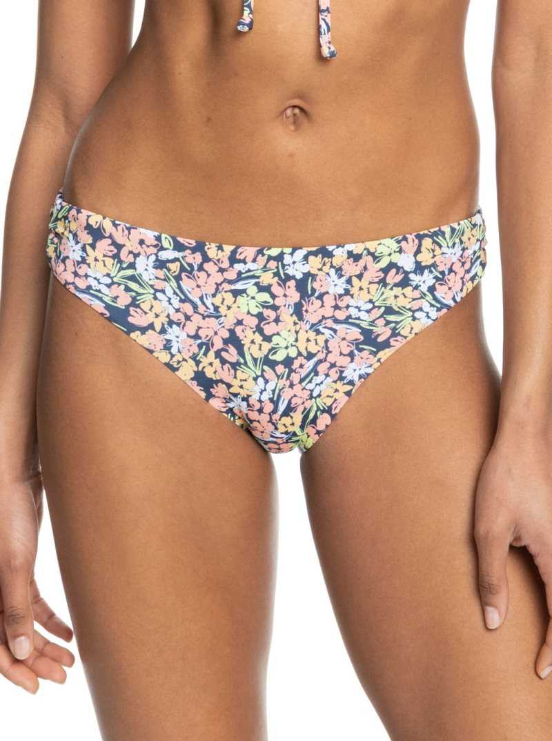 Mood Indigo Ditsy Love Roxy Beach Classics Strap Hipster Bikini Bottoms | LWZUDS946