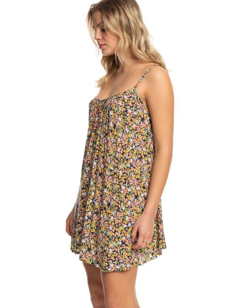 Mood Indigo Ditsy Love Roxy Summer Adventures Mini Dress | NCQGAW089