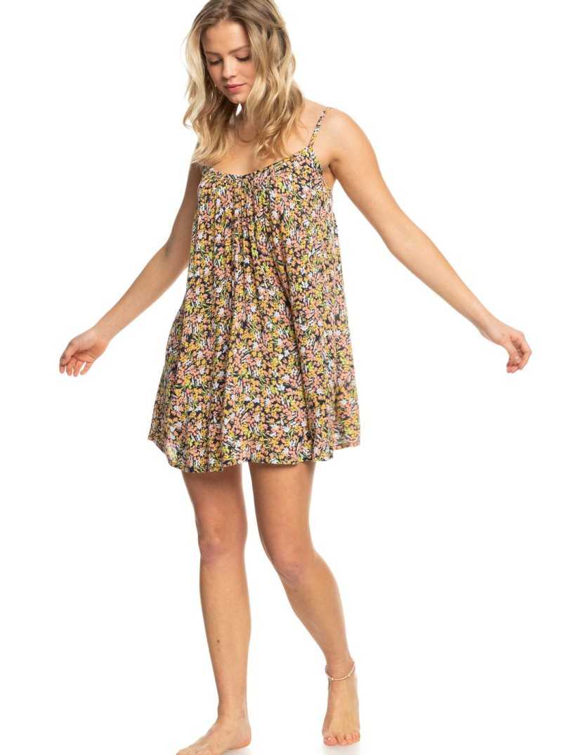 Mood Indigo Ditsy Love Roxy Summer Adventures Mini Dress | NCQGAW089