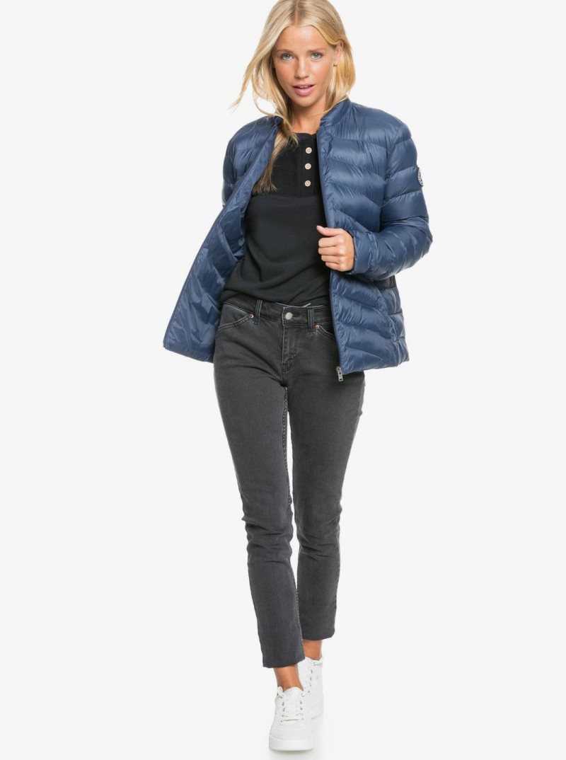 Mood Indigo Roxy Coast Road Puffy Zip-Up Jacket | NUTIDF982