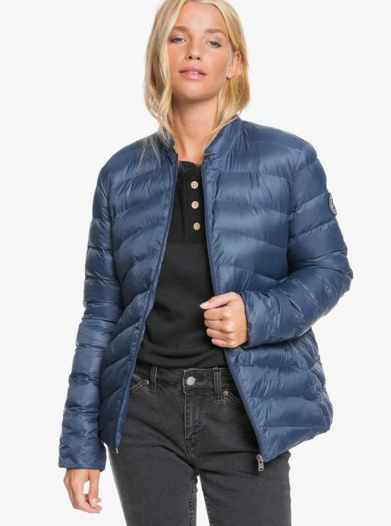 Mood Indigo Roxy Coast Road Puffy Zip-Up Jacket | NUTIDF982