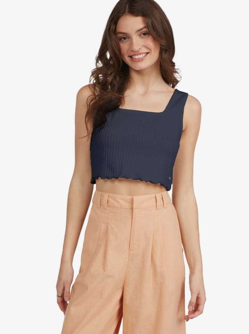 Mood Indigo Roxy Good Days Ahead Cropped Top | OTNJUM872