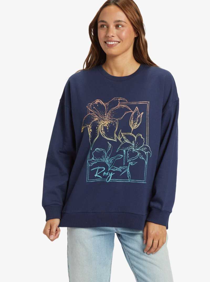 Mood Indigo Roxy Morning Hike Sweatshirt | BEWMJU691