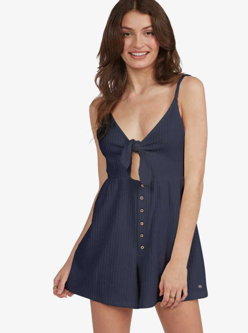 Mood Indigo Roxy Sun N Vibes Mini Strappy Romper | RFUPHY260