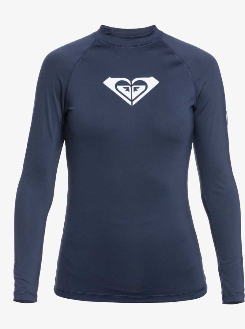 Mood Indigo Roxy Whole Hearted Long Sleeve UPF 50 Rashguard | PNKRTO394