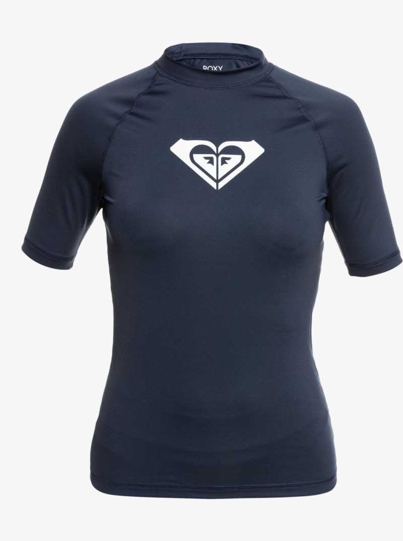 Mood Indigo Roxy Whole Hearted Short Sleeve UPF 50 Rashguard | WNQITX547