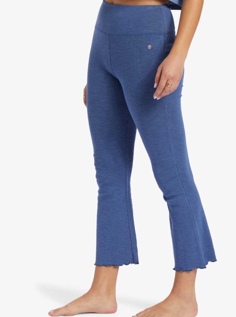 Mood Indigo Roxy Zuma Knit Pant High Waist Knit Flare Pants | GWPTQV102